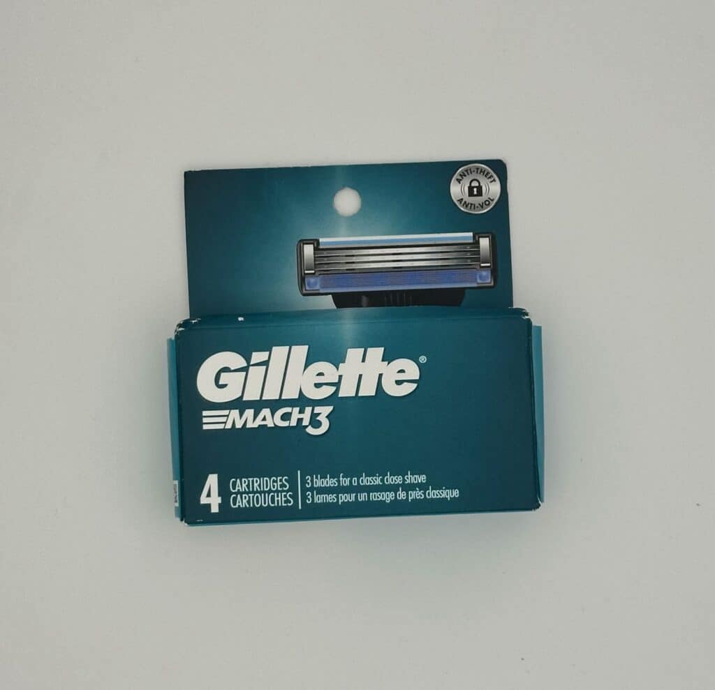 Gillette Mach3 Razor Refills for Men, 4 Razor Blade Refills