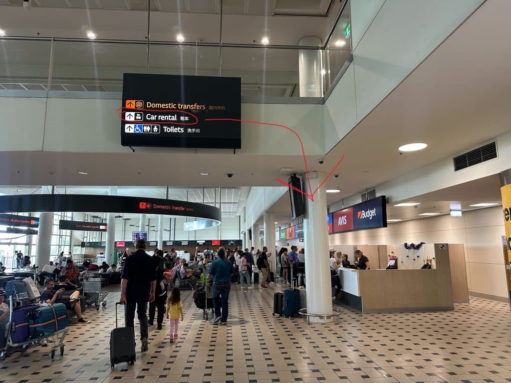 How to find car rental desk at Brisbane airport