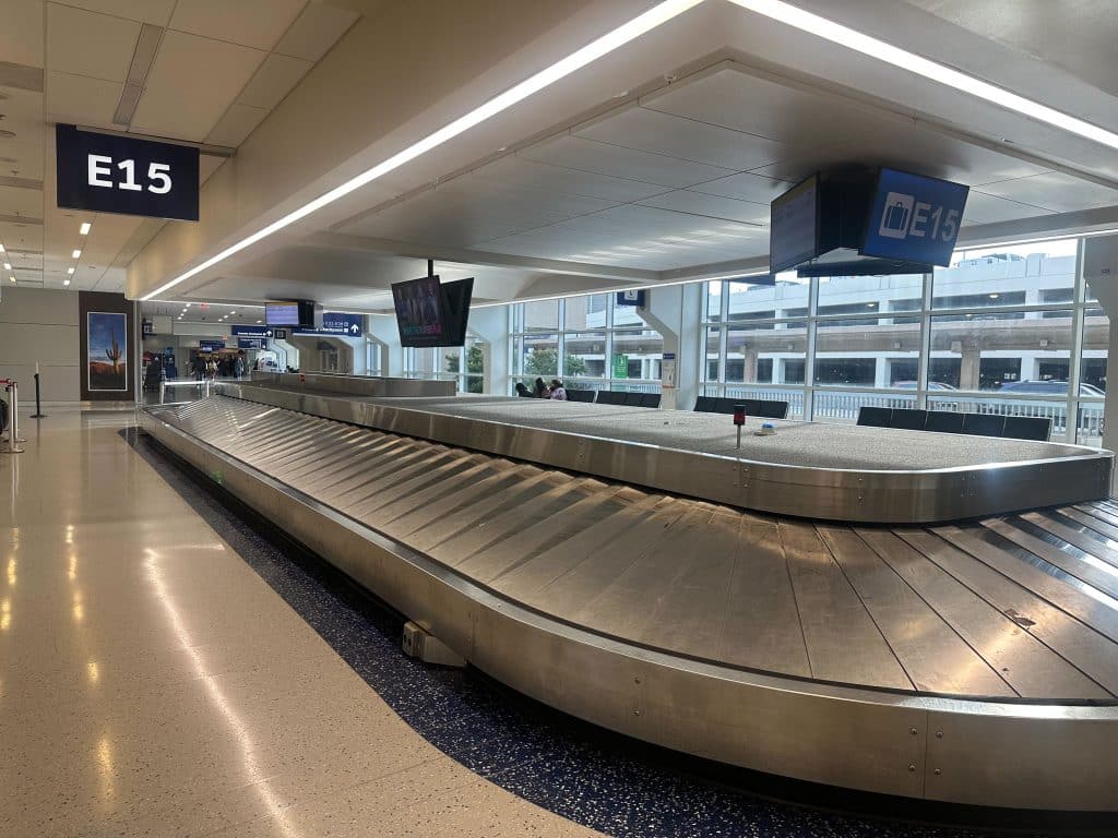 DFW Airport Terminal E Delta arrivals – starting point for 24-hour Dallas layover itinerary