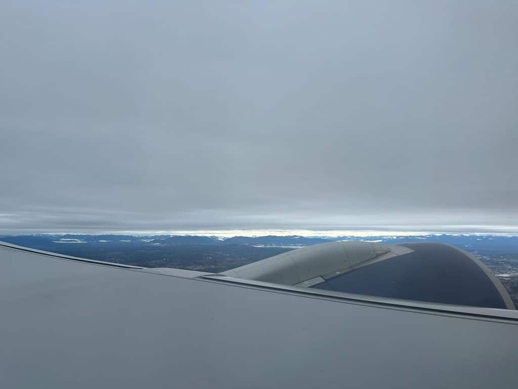 Delta Airlines on the way to Seoul, South Korea