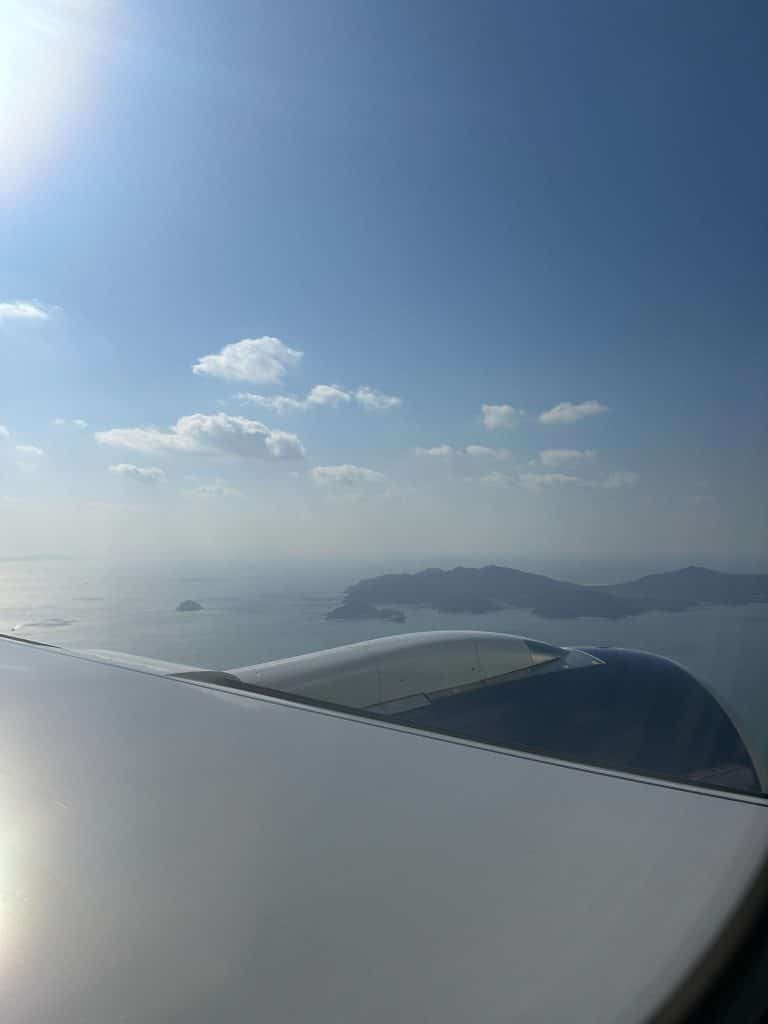 Delta Airlines arriving at Incheon International Airport