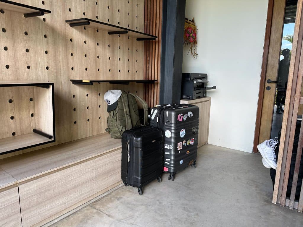 Digital nomad workspace at Tribal Bali Coworking Hostel